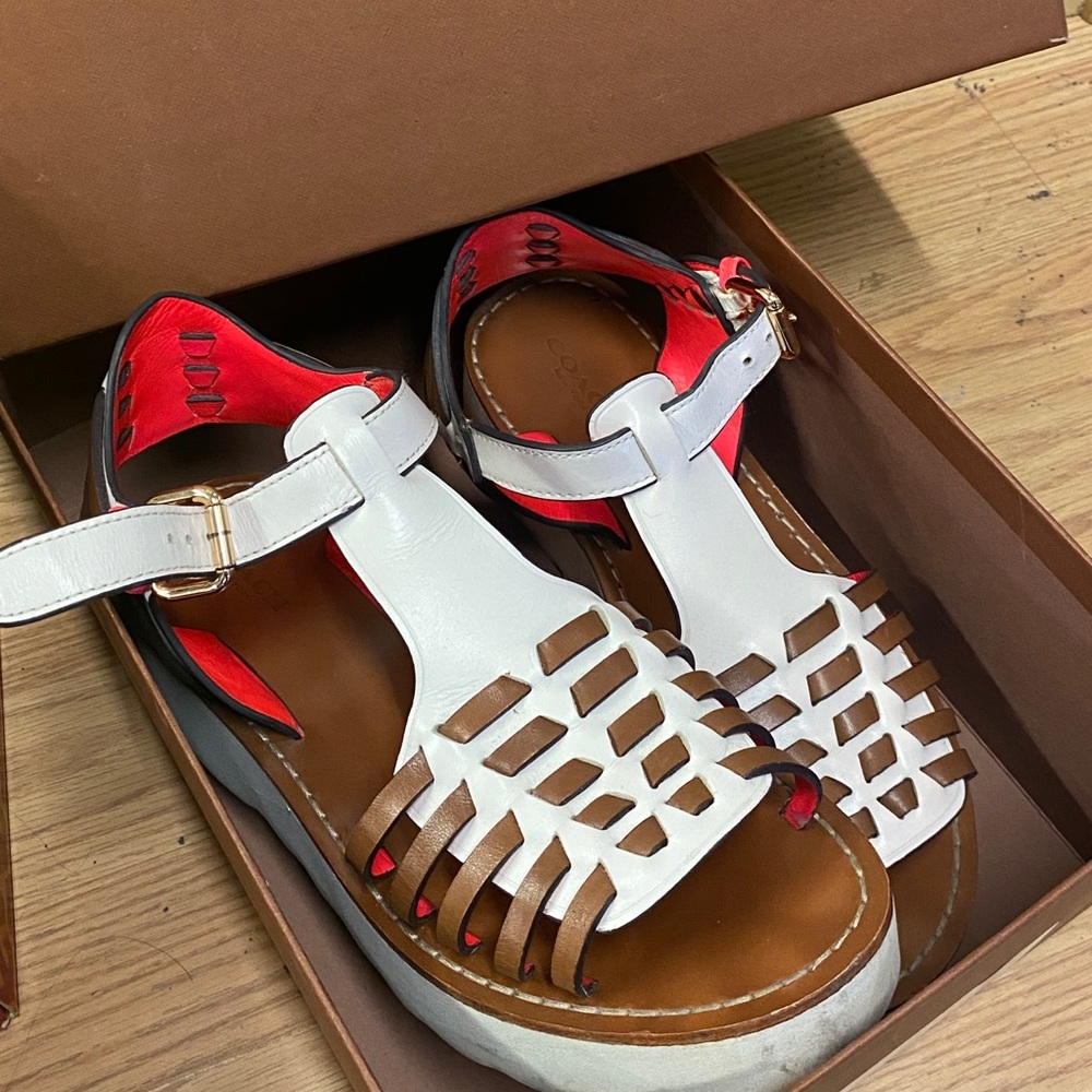 Coach platform sandals